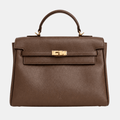 Eaton Top handle Work bag - Dark Brown
