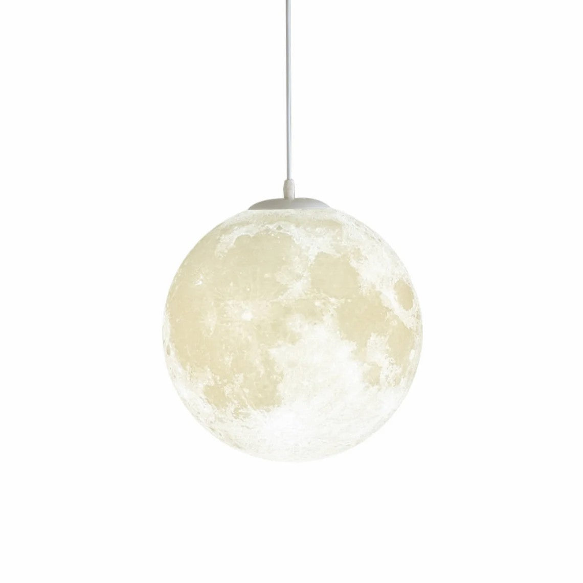 Creative 3D Printed Moon Pendant Light For Bedroom Eco-Friendly Lunar Globe Chandelier