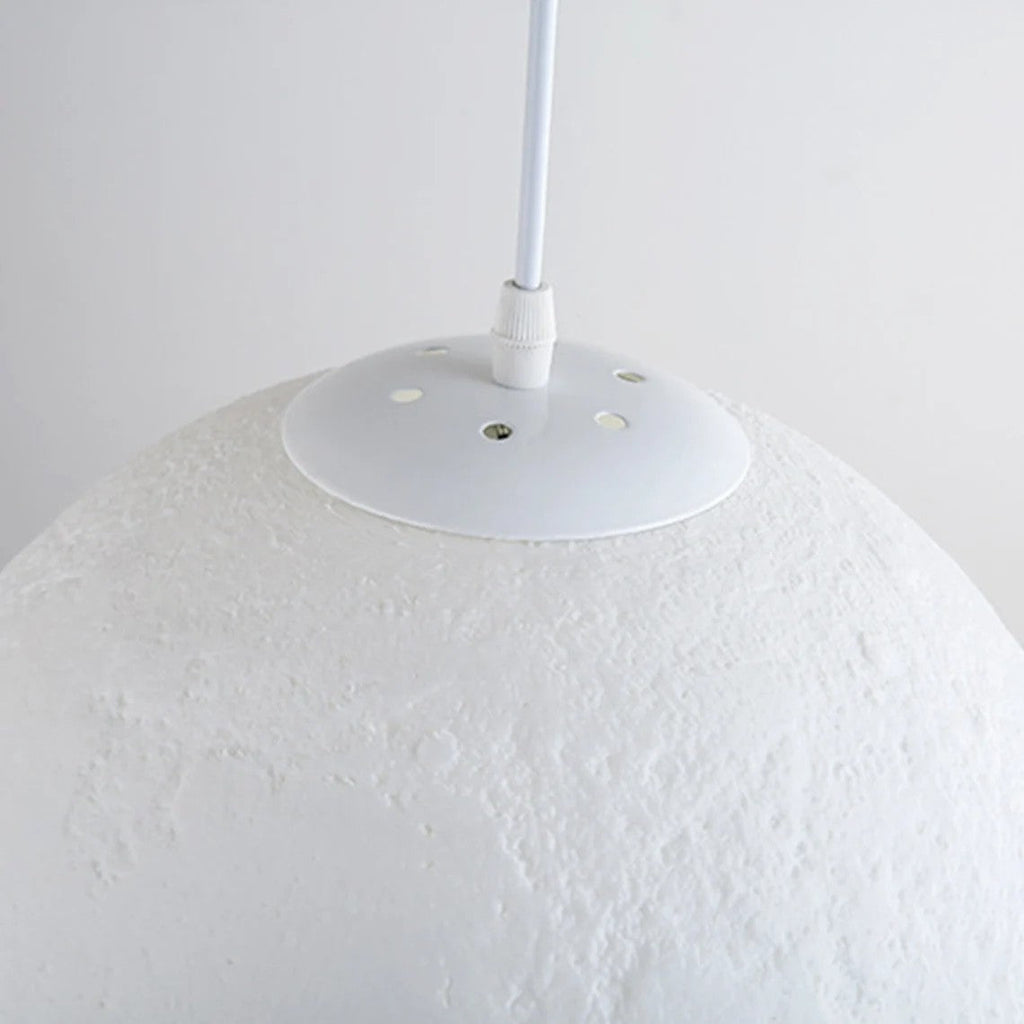 Creative 3D Printed Moon Pendant Light For Bedroom Eco-Friendly Lunar Globe Chandelier